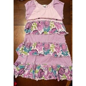 9 years Girls Naartjie dress vguc Purple Tiered